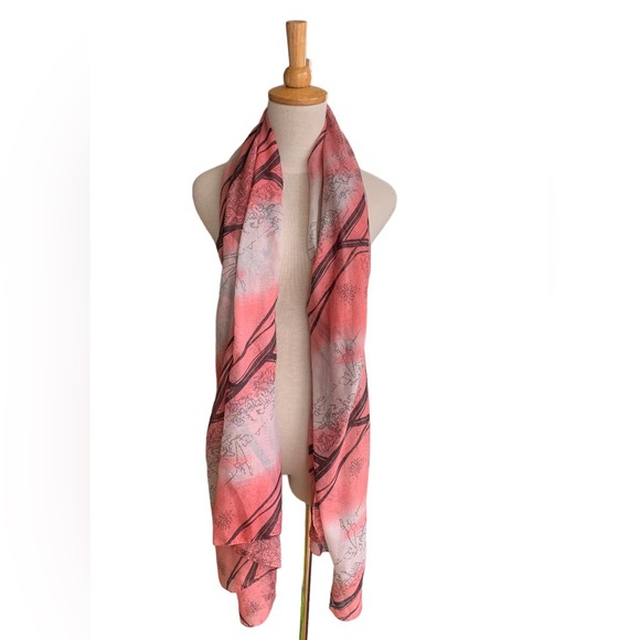 Tree Print Scarf - Picture 4 of 7